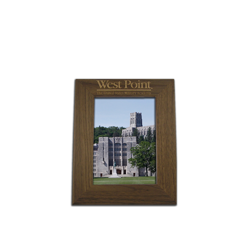 West Point 4x6 Walnut Photo Frame Gift