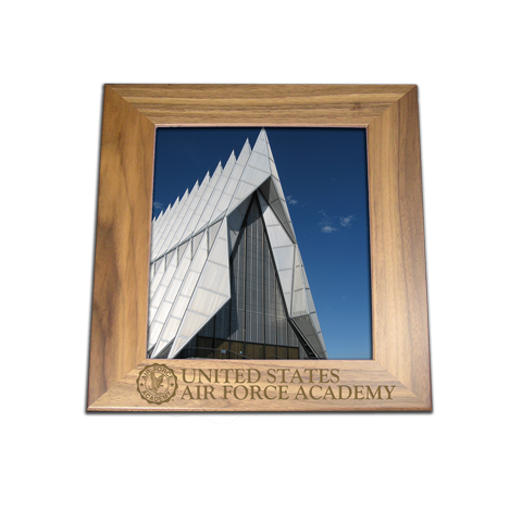 Air Force Academy 8x10 walnut engraved picture frame gift