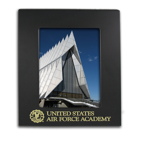 Air Force Academy 8x10 engraved black metal picture frame gift