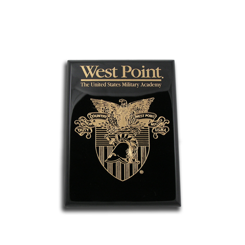 West Point Black Lacquer 6x8 plaque