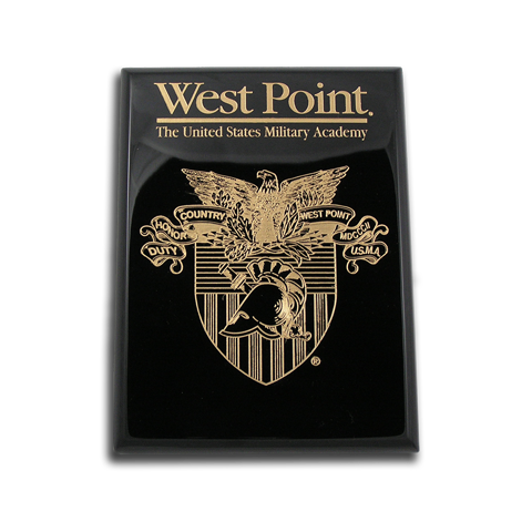 West Point Black Lacquer 8x10 plaque