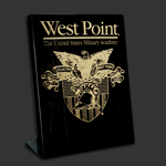 7x9 Free-standing Black West Point Award Plaque