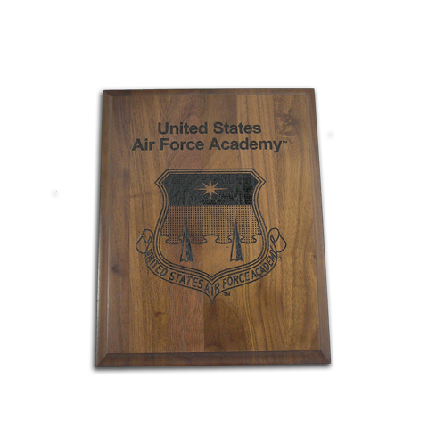 Air Force Academy 5x7 Walnut Plaque 