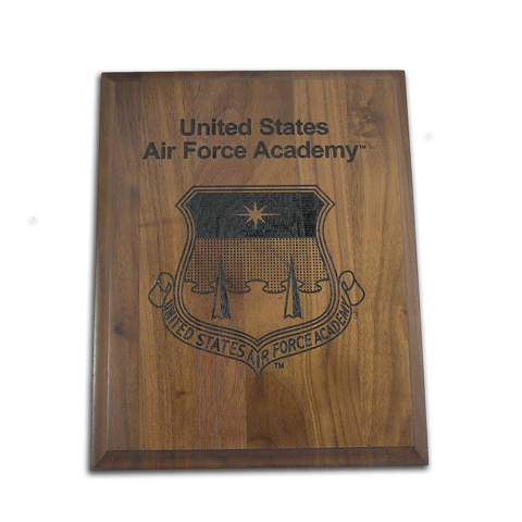 Air Force Academy 8x10 Walnut Plaque 