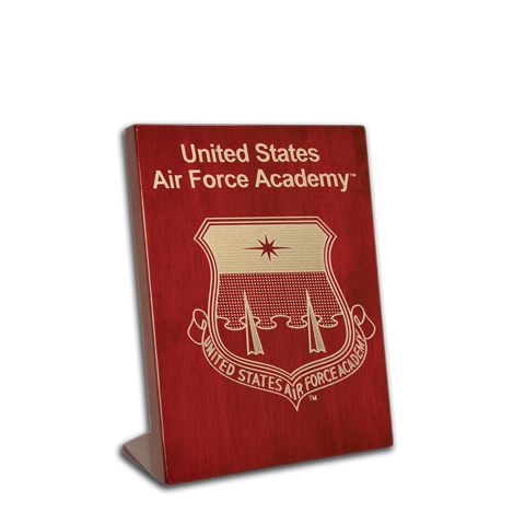 Air Force Academy Rosewood 5x7 stand-up plaque