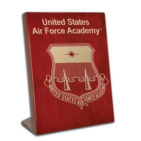 Air Force Academy Rosewood 7x9 stand-up plaque